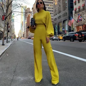 Violetter Casual-Jumpsuit | Sommerlicher rückenfreier Rollkragen-Jumpsuit für Damen
