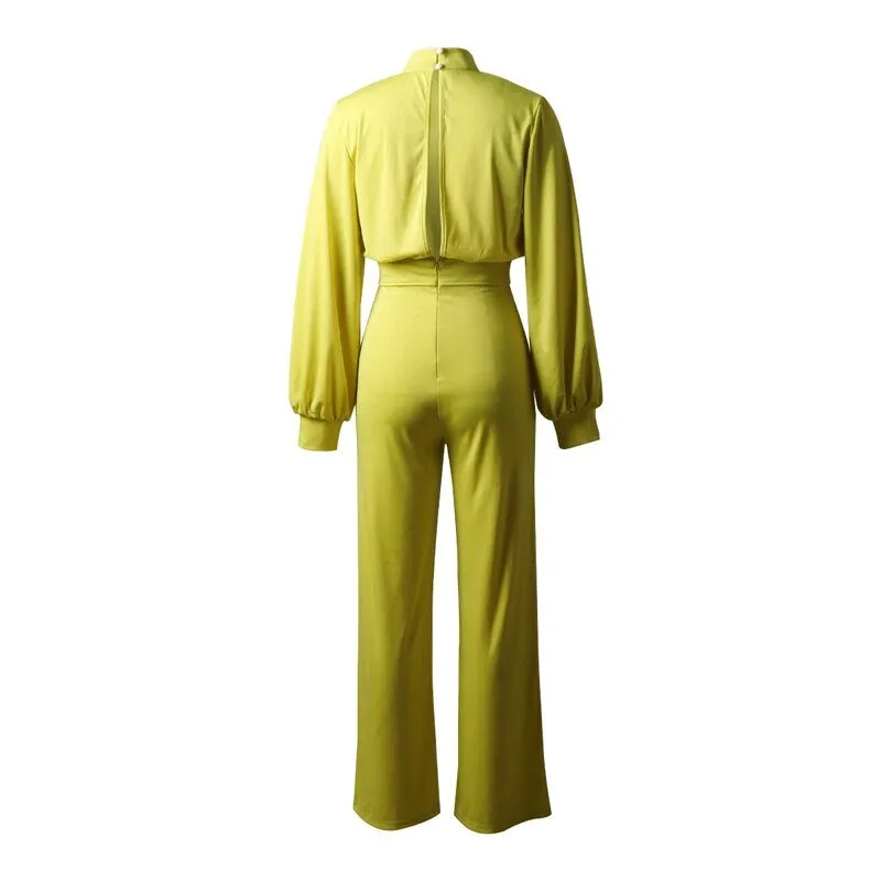 Violetter Casual-Jumpsuit | Sommerlicher rückenfreier Rollkragen-Jumpsuit für Damen