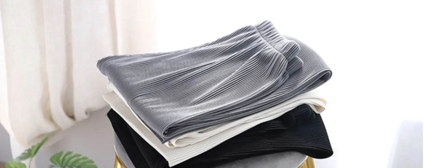 Wide Leg Pants Women Summer High Waist Drape Loose Floor Length Long Thin Ice Silk Straight Jeans Pants