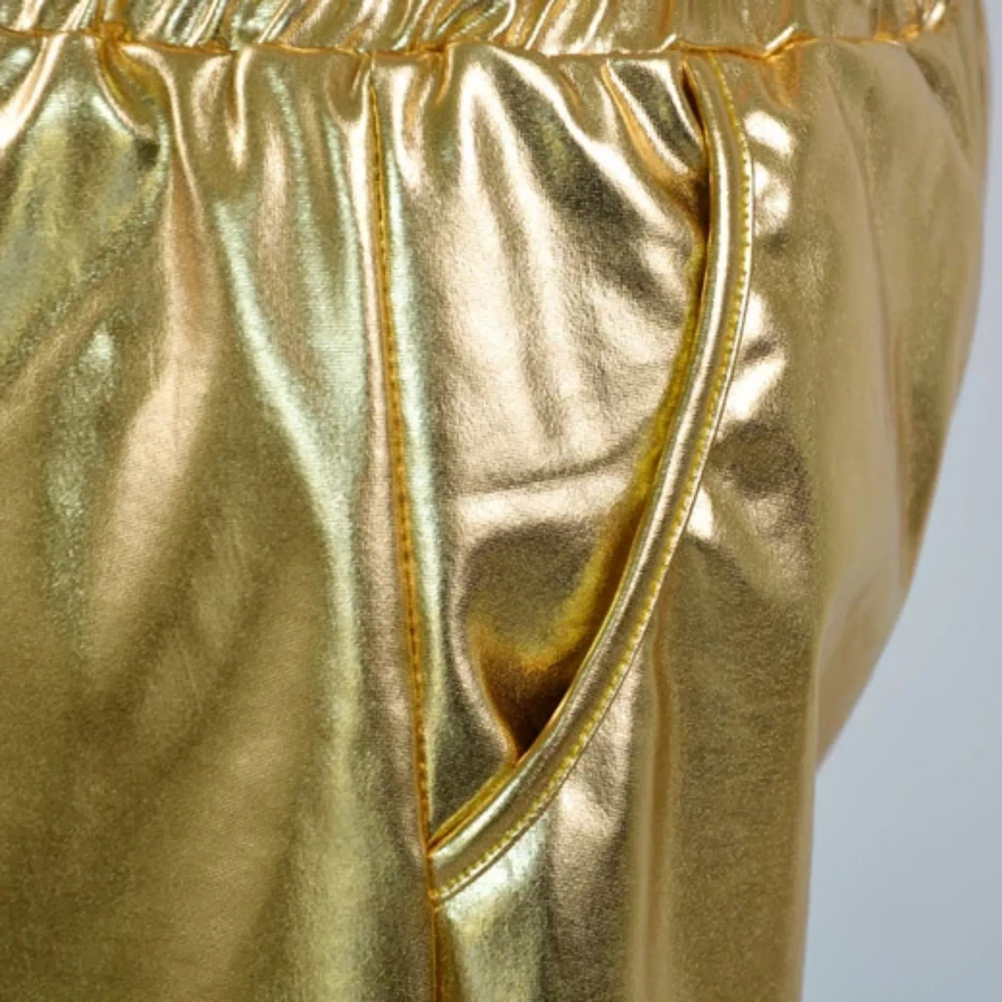 Women's Summer Casual PU Leather High-Waist Shorts