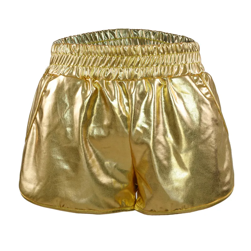 Women's Summer Casual PU Leather High-Waist Shorts