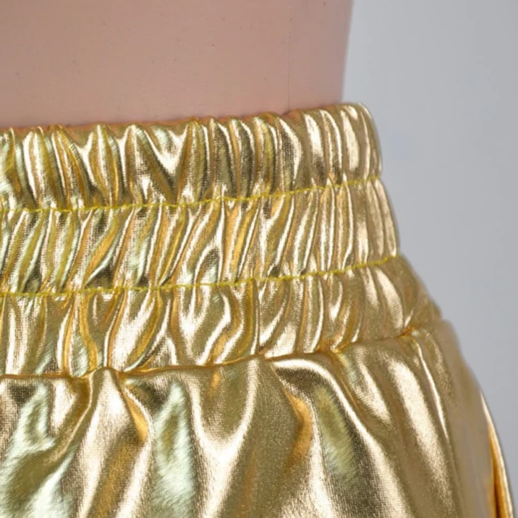 Women's Summer Casual PU Leather High-Waist Shorts