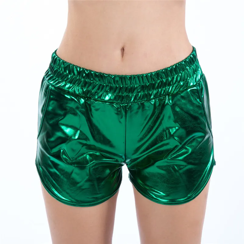 Women's Summer Casual PU Leather High-Waist Shorts