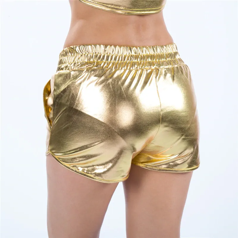 Women's Summer Casual PU Leather High-Waist Shorts