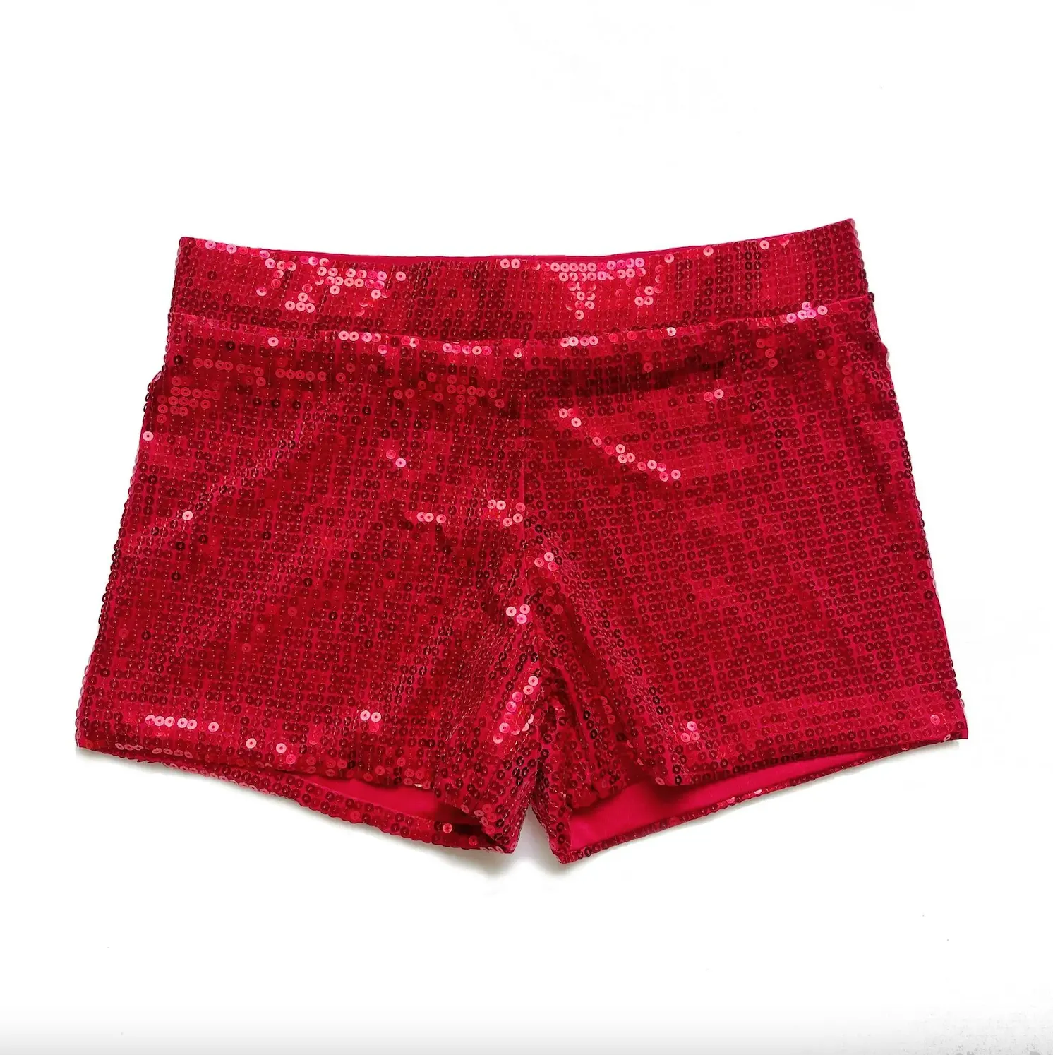 Women's Summer High Waist Casual Sequined Shorts